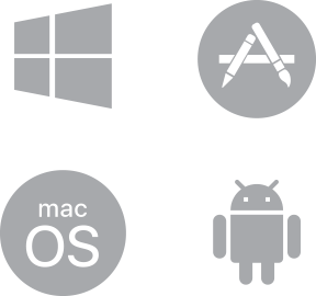 Windows, Mac OS, Android